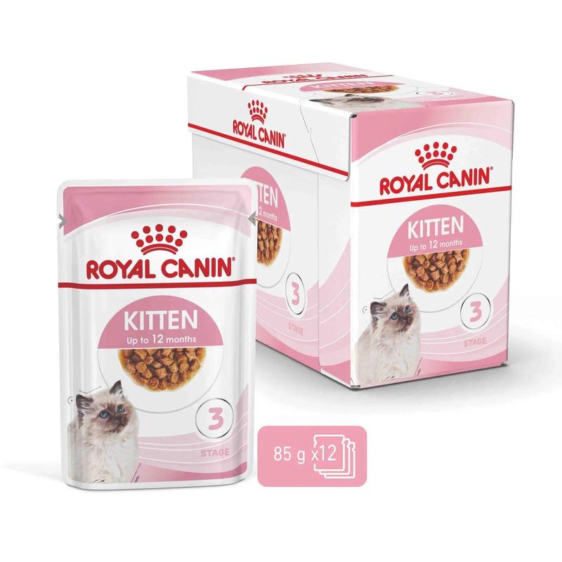 Royal Canin Wet Cat Food Kitten Gravy 12x85g