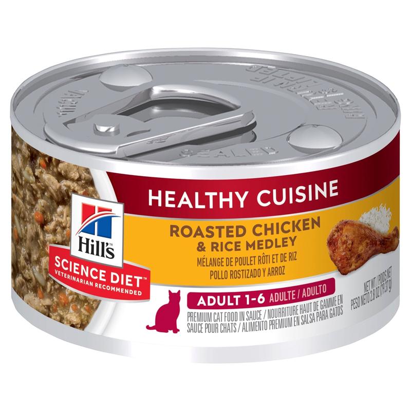 Hill's Science Diet Adult Healthy Cuisine Chicken & Rice Medley Canned Cat Food 79g