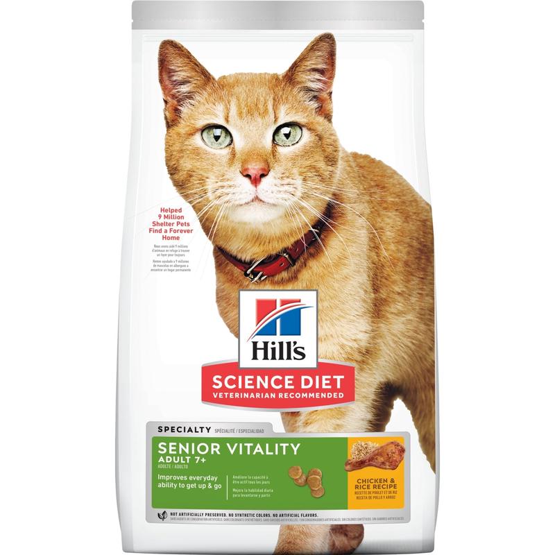 Hill's Science Diet Youthful Vitality Senior Adult 7+ Dry Cat Foodzzz