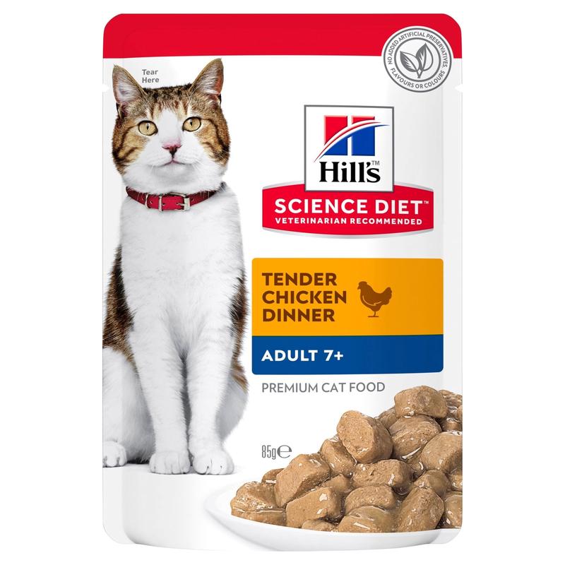 Hill's Science Diet Adult 7+ Active Longevity Chicken Cat Food pouches 85g