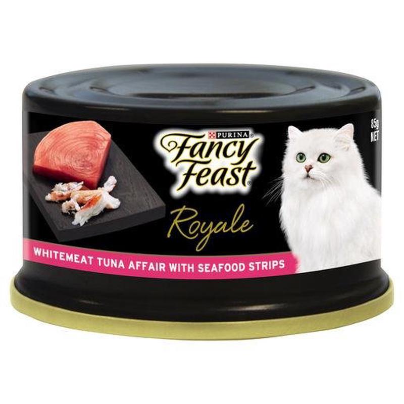 Fancy Feast Royale Tuna Affair with Seafood Strips 85gx24
