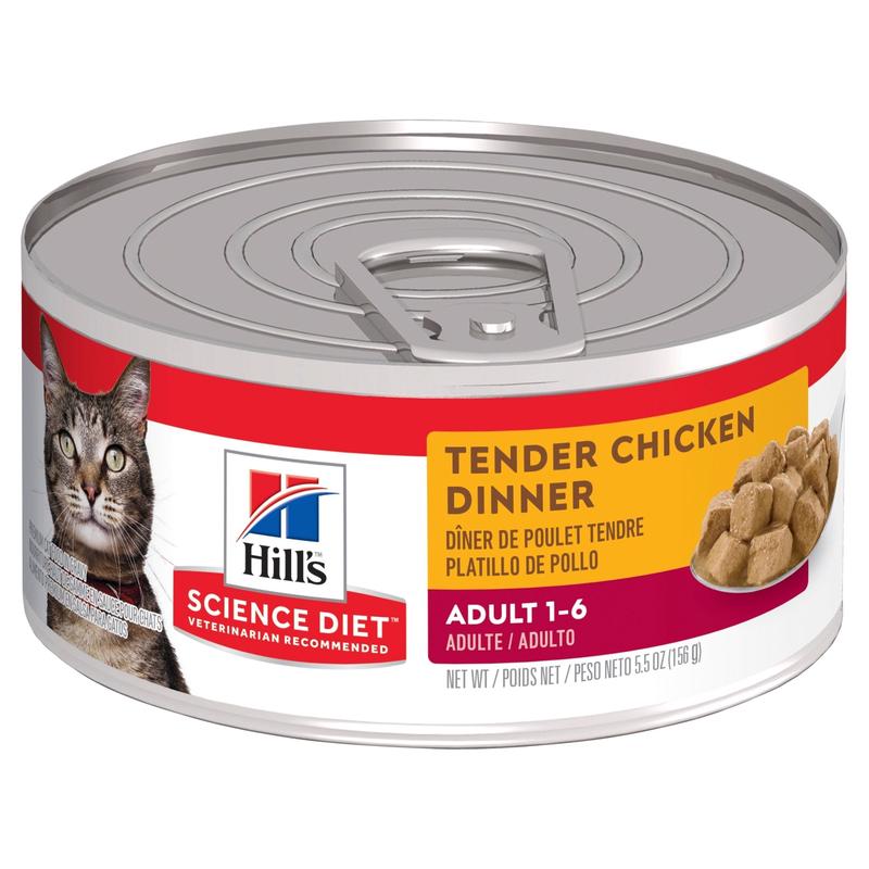 Hill's Science Diet Adult Tender Dinners Chicken Canned Cat Food 156g