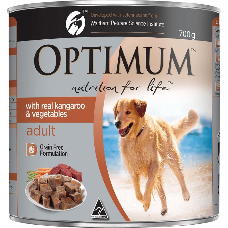 Optimum Wet Dog Food Adult Kangaroo & Vegetables 700g
