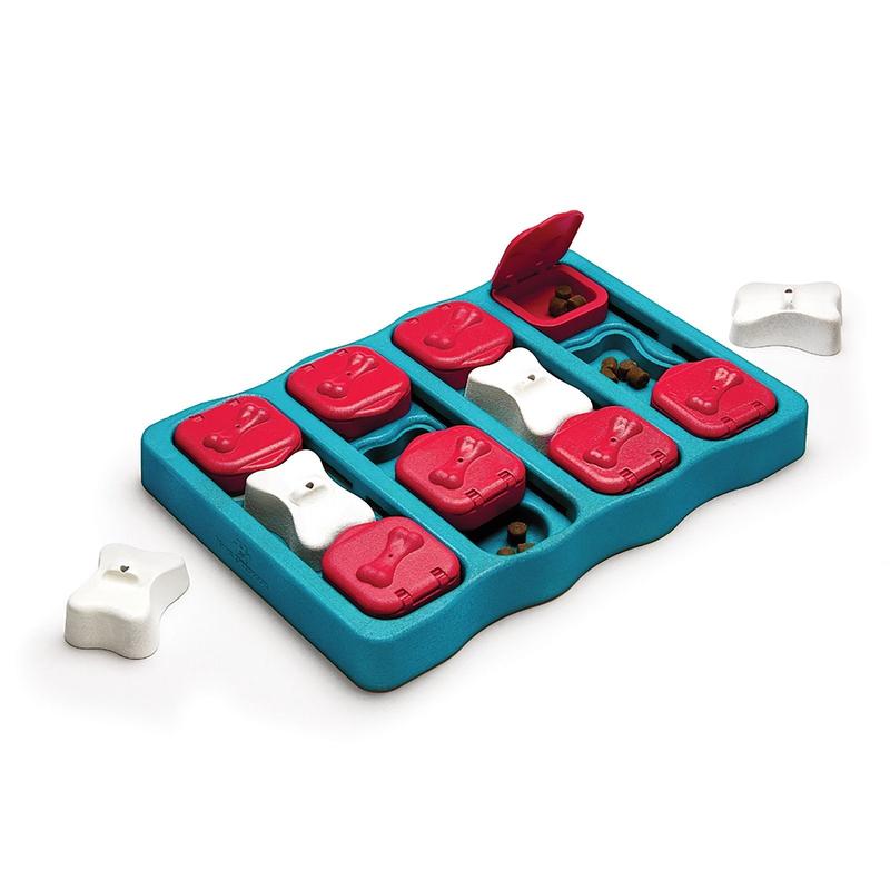Nina Ottosson Brick Blue Treat Dispenser for Dogs