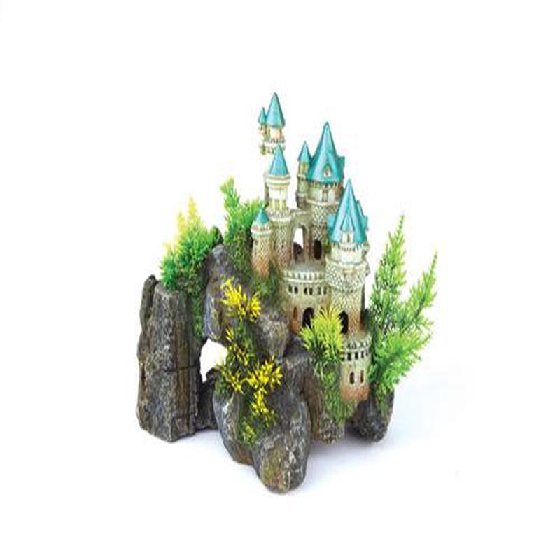 Kazoo Ornament Mountain Castle With Plants