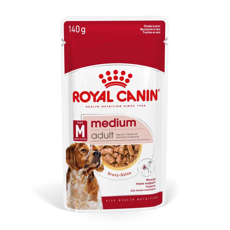 Royal Canin Wet Dog Food Medium Adult 10x140g
