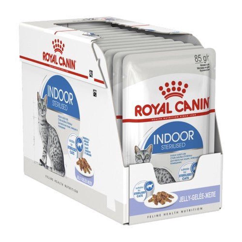 Royal Canin Wet Cat Food Indoor Sterilised Jelly 12x85g