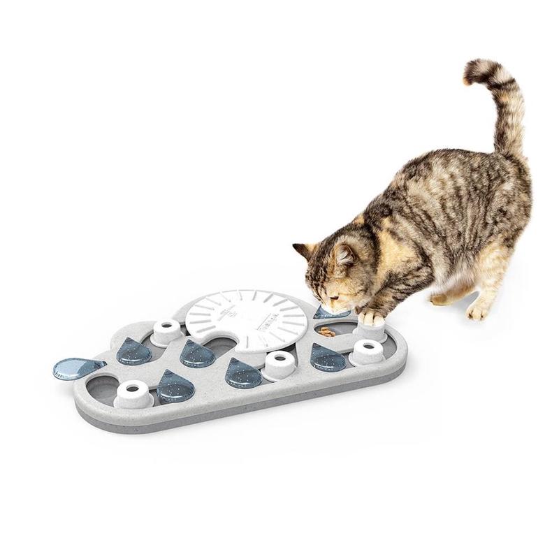 Nina Ottosson Rainy Day Puzzle and Play Treat Dispenser for Cats