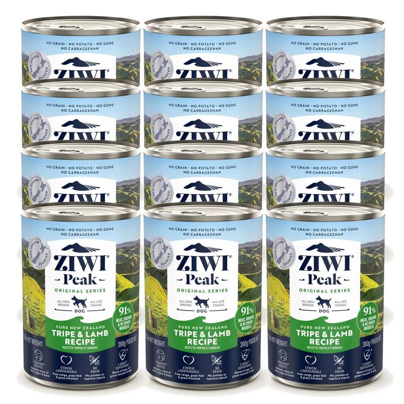 Ziwi Peak Wet Dog Food Tripe & Lamb 12x390g