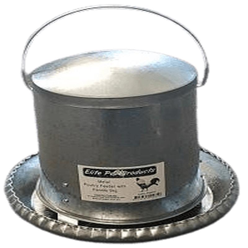 Elite Pet Metal Poultry Feeder with Handle 5kg