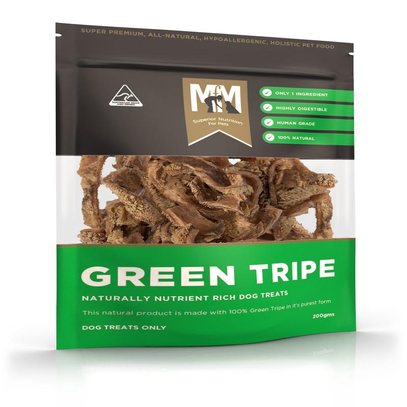 Meals For Mutts Green Tripe Treats for Dogs 200g