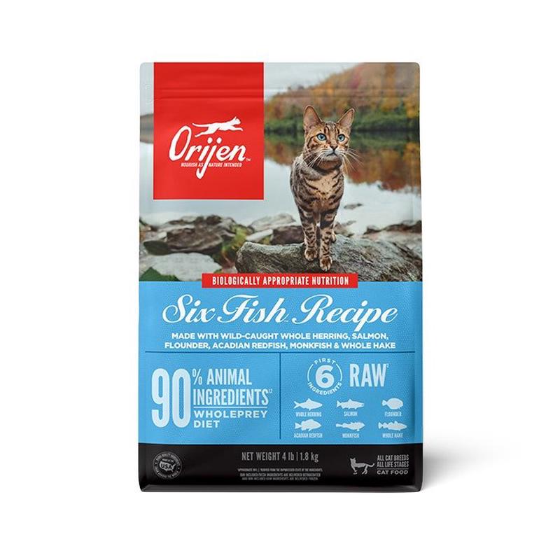 ORIJEN Six Fish Adult Dry Cat Food 1.8kg