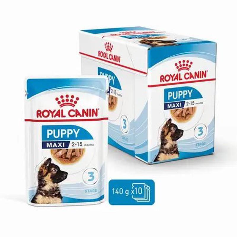 Royal Canin Wet Dog Food Maxi Puppy 10x140g