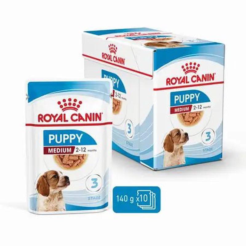 Royal Canin Wet Dog Food Medium Breed Puppy 10x140g