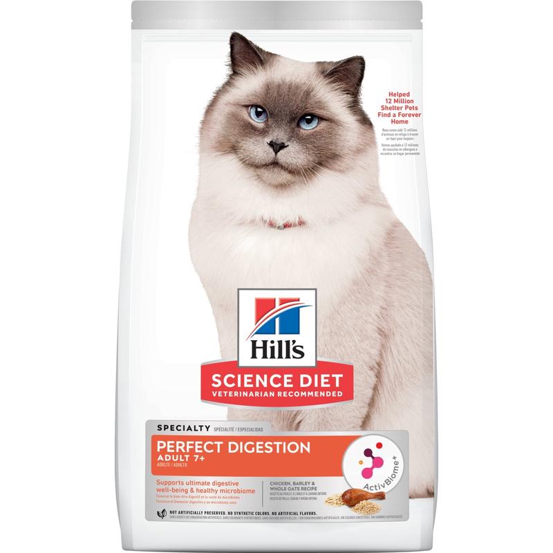 Hill's Science Diet Perfect Digestion Adult 7+ Dry Cat Food 2.72kg