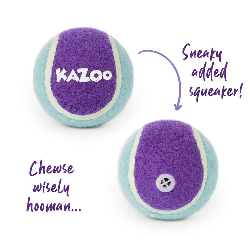 Kazoo Squeaky Tennis Ball Medium