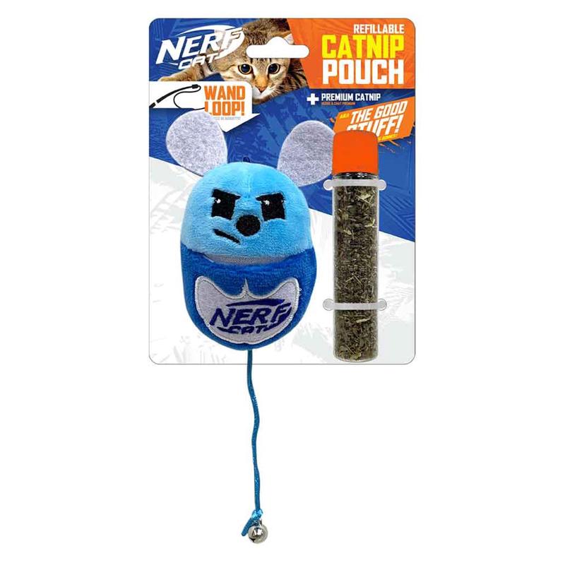 Nerf Cat Plush Cat with Catnip Pouch/Bell