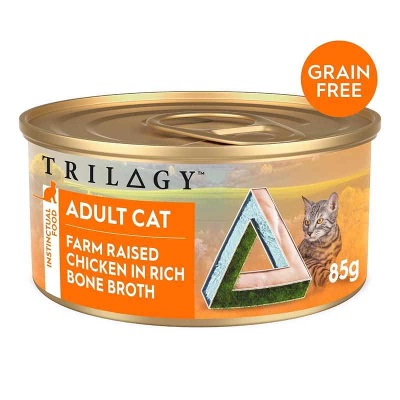 Trilogy Wet Adult Cat Food Chicken in Bone Broth 85g