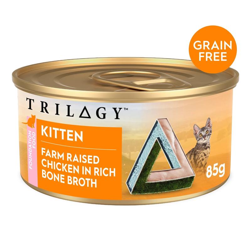 Trilogy Wet Kitten Food Chicken in Bone Broth 85g