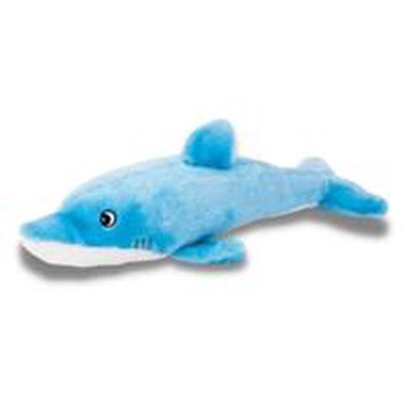 Zippy Paws Plush Squeaky Jigglerz Dog Toy Dolphin