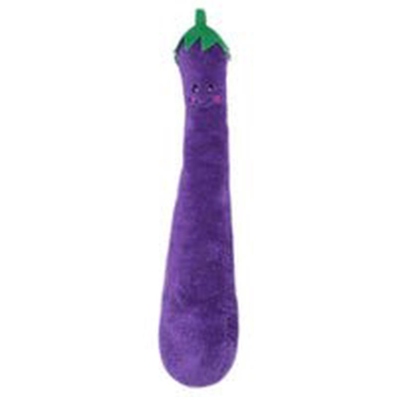 Zippy Paws Plush Squeaky Jigglerz Dog Toy Eggplant