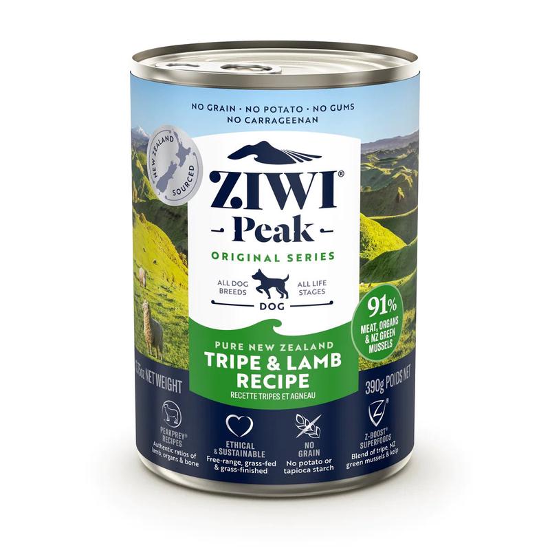 Ziwi Peak Wet Dog Food Tripe & Lamb 390g