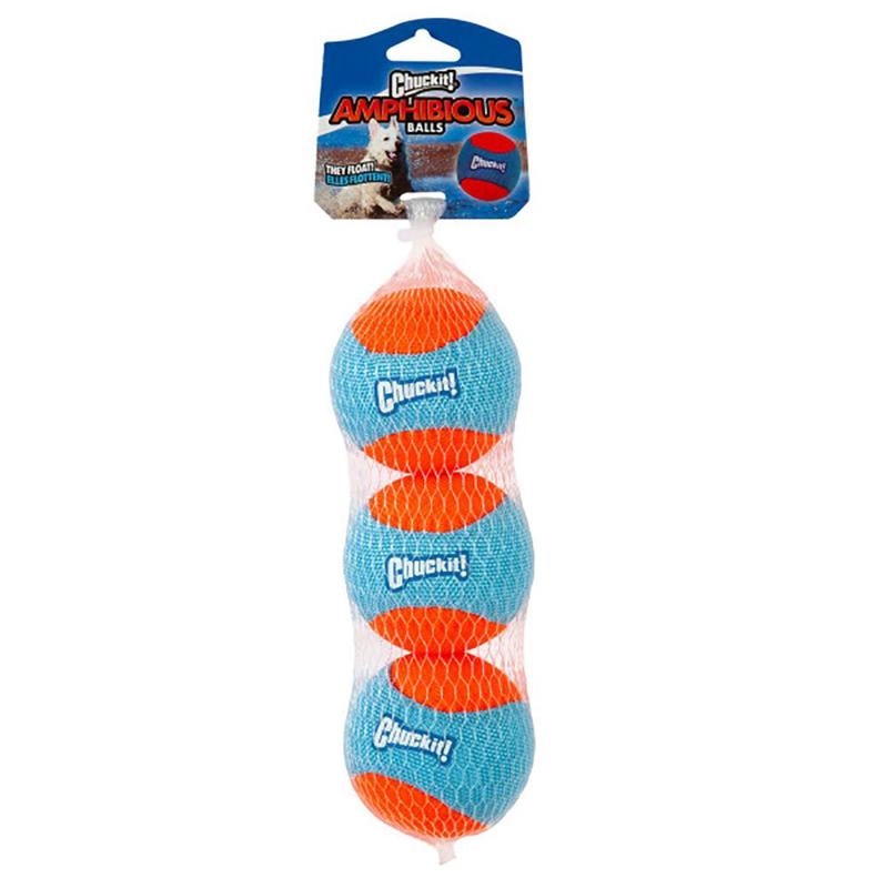 ChuckIt Amphibious Balls Medium 6.3cm 3 Pack