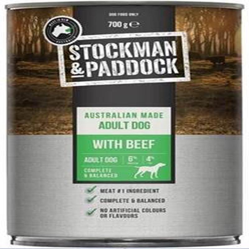 Stockmans Paddock Wet Dog Food Beef Loaf 12x700g