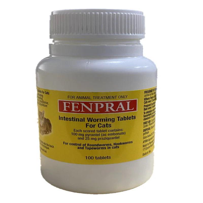 Fenpral Cat Allwormer 5kg 1 Tablet x100