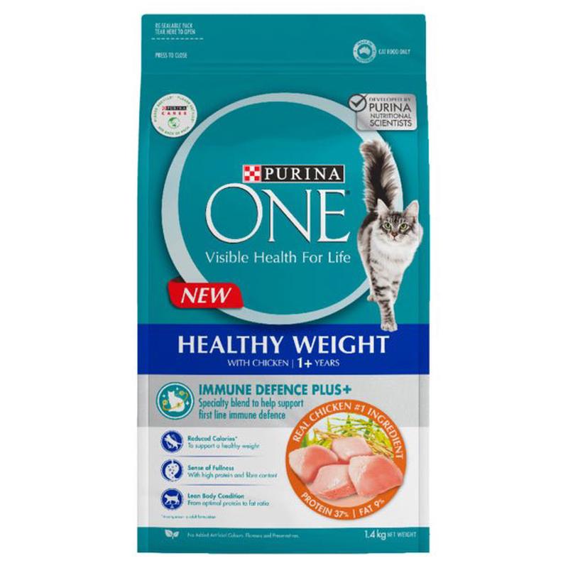 Purina ONE Dry Cat Food Healthy Weight Chicken 1.4kg