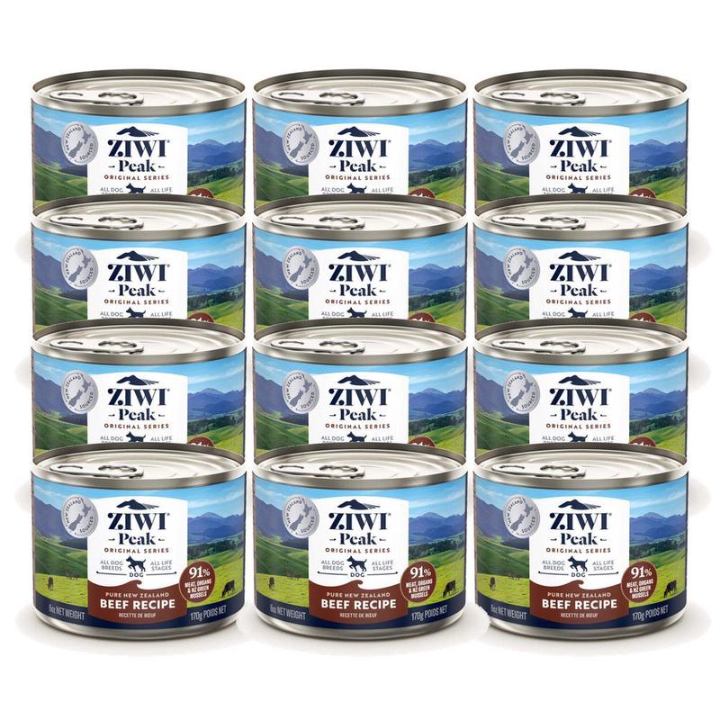 Ziwi Peak Wet Dog Food Beef 12x170g