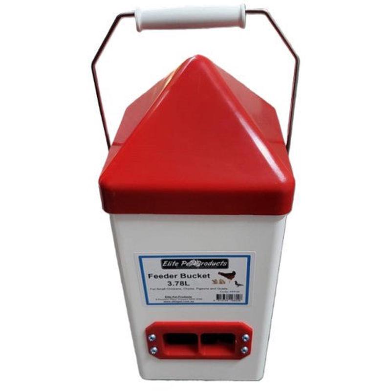 Elite Pet Chicken Feeder Bucket 3.78 Litre