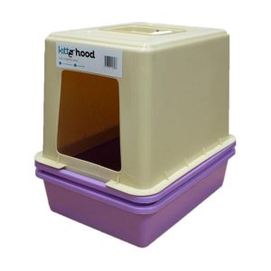 Kitter Hooded Litter Tray Beige
