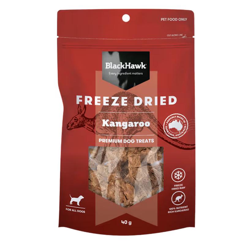 Black Hawk Freeze Dried Dog Treats Kangaroo 40g