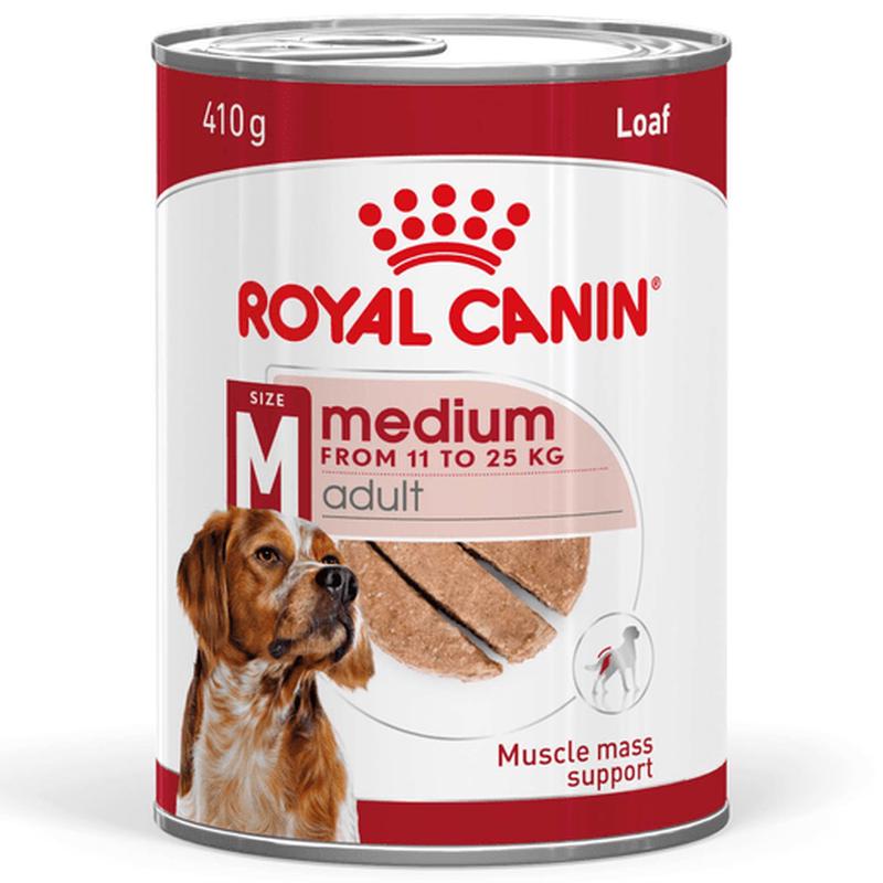 Royal Canin Wet Dog Food Medium Adult Loaf 12x410g